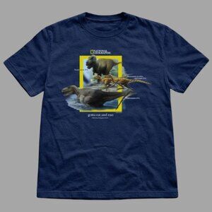 Navy National Geographic Graphic Tee With Dinosaurs